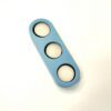Catiçal para 3 velas tealight azul