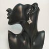 Brincos artesanais em cota de malha Quadrado Bizantino