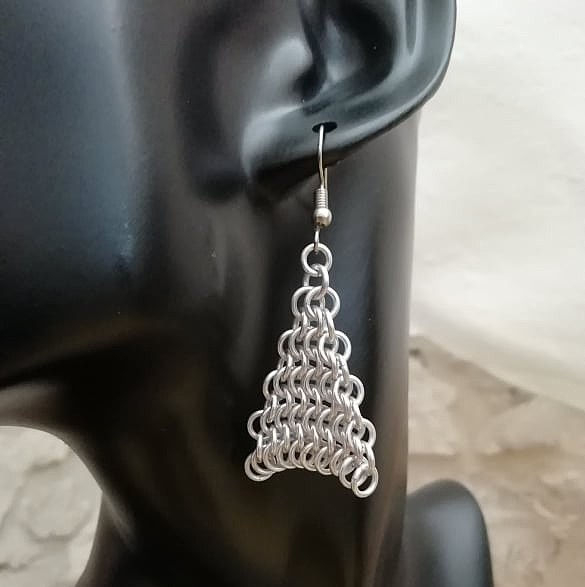 Brincos artesanais "Triângulo" versão grande