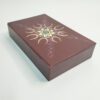 Caixa castanha com mandala