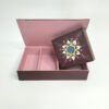 Caixa castanha com mandala