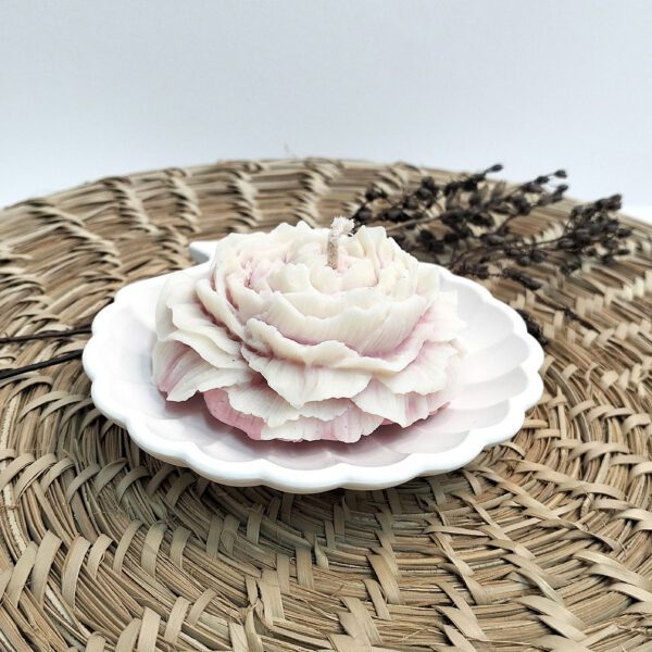 Vela perfumada em cera de soja com base em gesso