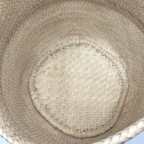 Cesta grande natural com "barriga"