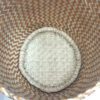 Cesta média natural/laranja zigue-zague