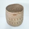 Cesta média natural/laranja duplo padrão