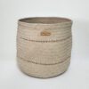 Cesta média natural com dois furos
