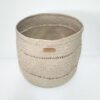 Cesta média natural com dois furos