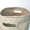 Cesta grande natural com pegas