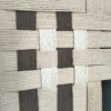 Quadro com fio de algodão castanho/bege