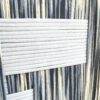 Quadro com fio de algodão azul