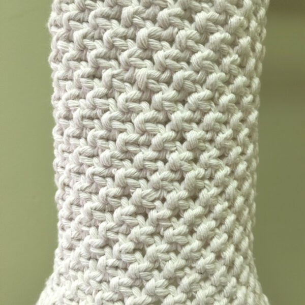Candeeiro de teto em macramé
