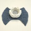 Base multiusos em macramé azul