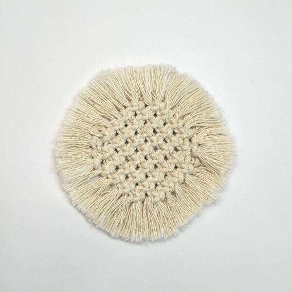 Base multiusos em macramé natural
