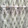 Painel em macramé tons bege