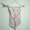 Painel de macramé natural
