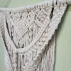Painel de macramé natural