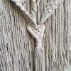Painel de macramé natural