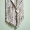 Painel de macramé natural