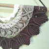 Meia mandala em macramé