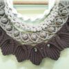 Meia mandala em macramé