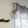 Suporte para vaso em macramé branco