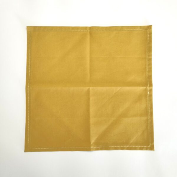 Conj. de individual e guardanapo amarelo