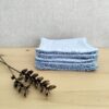 Pack de 5 toalhitas reutilizáveis em 100% algodão