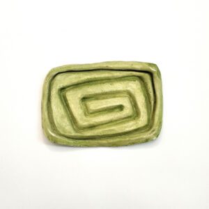 Saboneteira artesanal verde