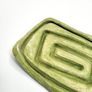 Saboneteira artesanal verde