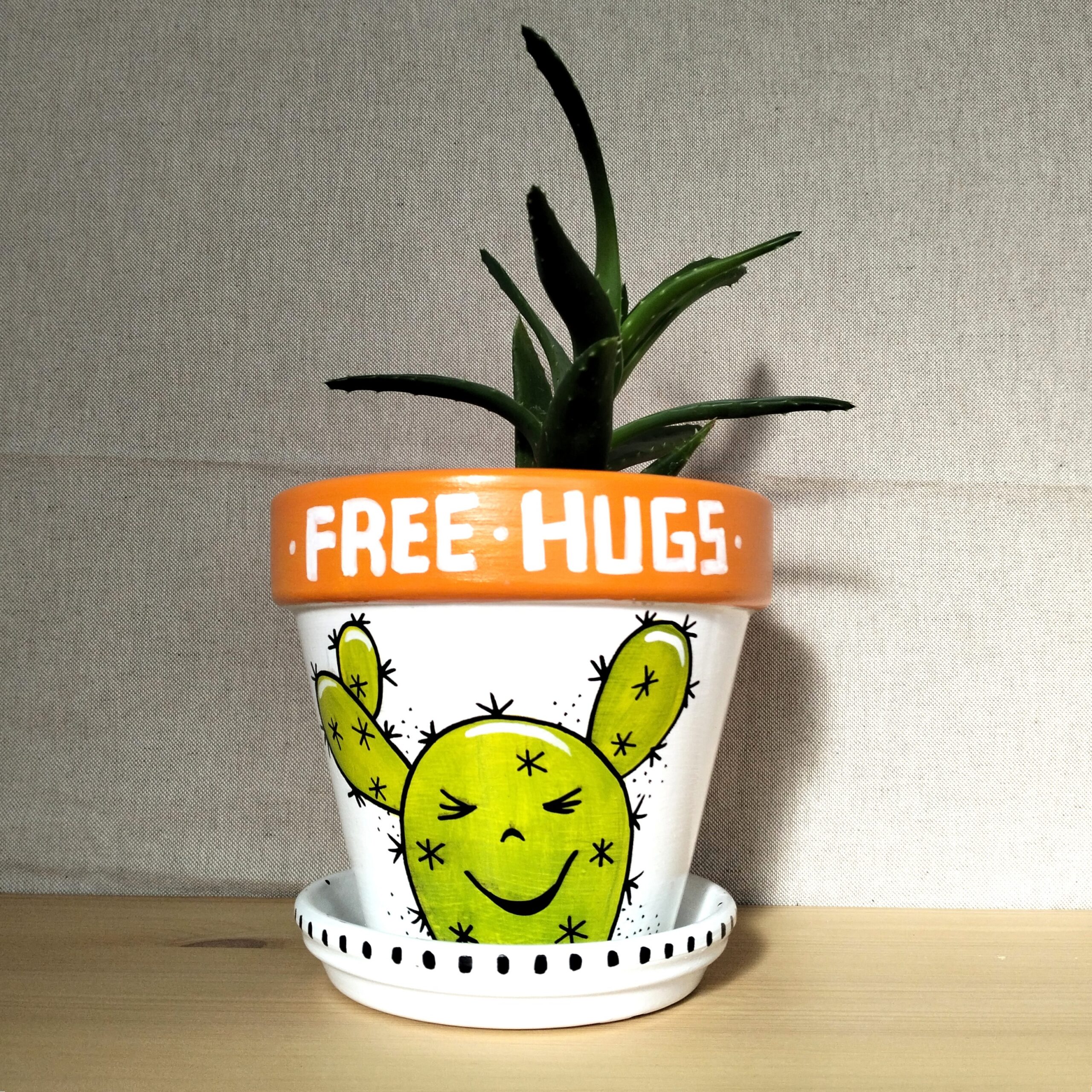Vaso Free Hugs 15,5cm