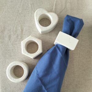 Conjunto de quatro argolas para guardanapos