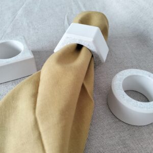 Conjunto de quatro argolas para guardanapos