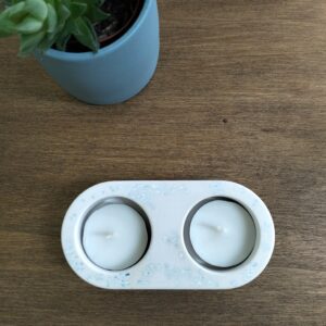 Castiçal para duas velas tealight