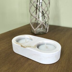 Castiçal para duas velas tealight