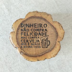 Abre-cápsulas em madeira de sobreiro pirogravada